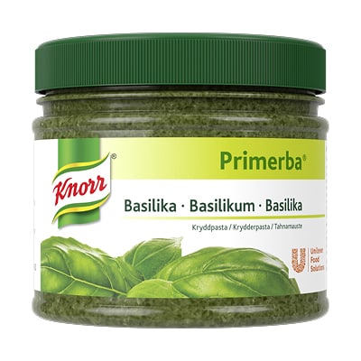 Knorr Primerba Basilikum Krydderpasta 340g - Et aromatisk alternativ av høy kvalitet til friske urter året rundt