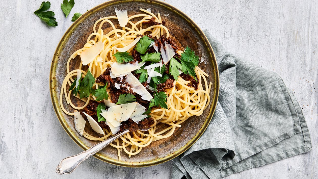 Bolognese á la vegetariana – - Oppskrift