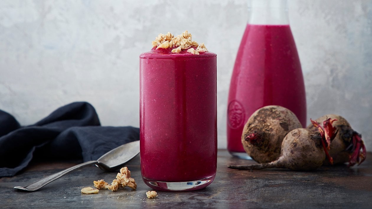 Rødbet- & jordbærsmoothie – - Oppskrift