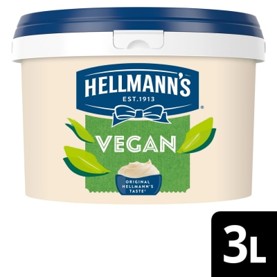 HELLMANN'S Vegan Majones 52%, 1 x 3 L - HELLMANN’S Vegan for alt og alle profesjonelle kjøkken!